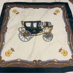 新品 馬車デザイン スカーフ 70cmの画像