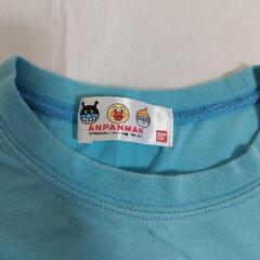 アンパンマン　ばいきんまん　ドキンちゃん　コキン　めいけんチーズ　Tシャツ　水色　100cmの画像