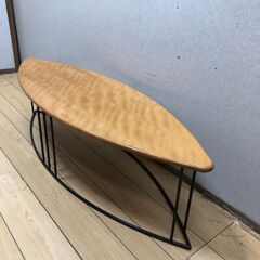 サーフボード型 ローテーブル センターテーブル　【糸島市内 送料無料】88122-7-007の画像