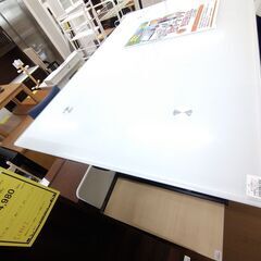 【D526】昇降ガラステーブル ニトリ DT NEW アクティブ
