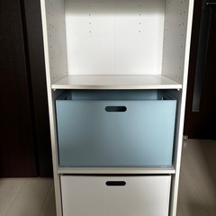 【引き出し付き】カラーボックス　白の画像