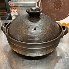 【引き取り限定】中古品　ニトリ　土鍋　9号　直火　4〜5人用