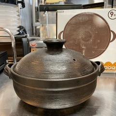 【引き取り限定】中古品　ニトリ　土鍋　9号　直火　4〜5人用
