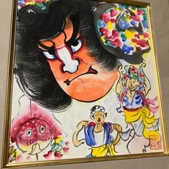 色紙　青森ねぶた絵柄の画像
