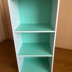 お話中となりました。カラーボックス