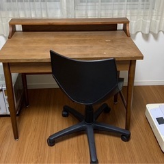 ACTUS デスク　ウォールナット　幅90cm　奥行き50cm  