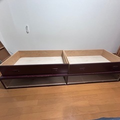 引き出し付ベッド　シングル