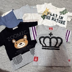 ①ベビー服 Tシャツ 80サイズ 5枚セット