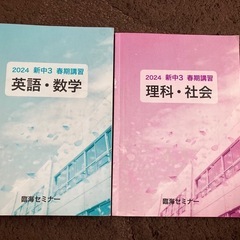 2024 新中3 春期講習　臨海セミナー