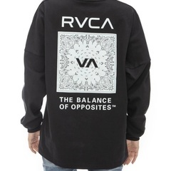 RVCA ルーカ  長袖 Tシャツ ロンT バックプリント ペイズリー柄の画像