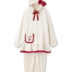 サンリオ×青木美沙子コラボ 限定キティちゃんパジャマ L 新品タグ付き  の画像