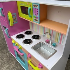 木製　キッチン　おままごとの画像