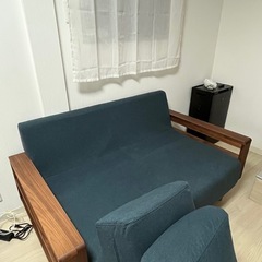 【美品】【最終値下げ】nicole2人掛けソファ(１年使用) の画像