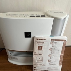 美品 2021年製 加湿セラミックファンヒーター　SHARP HX-L 120の画像
