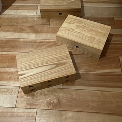 無印良品　木製小物収納3点セットの画像