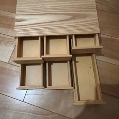 無印良品　木製小物収納3点セットの画像