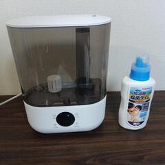 【加湿器＋除菌液付き】Yorano 5Lハイブリッド加湿器｜超音波＆加熱式／静音／アロマ対応／使用4ヶ月美品の画像