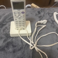 SHARP シャープ　美品　固定電話　ナンバーディスプレイ　留守番電話　JD-G31 コードレス子機　の画像