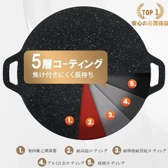 新品　マルチグリドル 33cm グリルパン 特殊コーティング 木...