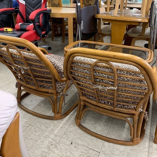 【ジモティー割引で最大15％OFF⭐️】 ラタン ダイニングセット