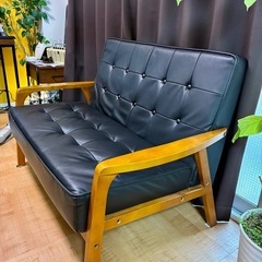 	【無料】ニトリの2人掛けソファ お譲りしますの画像