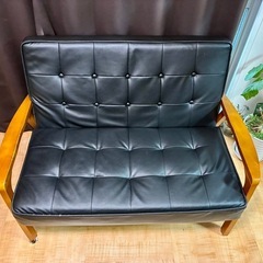 	【無料】ニトリの2人掛けソファ お譲りしますの画像