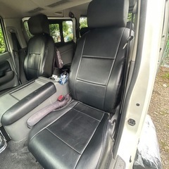 ［ジャンク］日産　キャラバン　レザー調シートカバー　全席セット　...