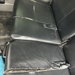 ［ジャンク］日産　キャラバン　レザー調シートカバー　全席セット　NV350  E26　の画像