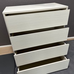 ニトリ　タンス　4段　白の画像