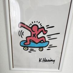 キースヘリング　ポスターとフレーム付　キース・ヘリングの画像