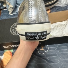 CONVERSE ALL STAR REACT シルバー スニーカーの画像