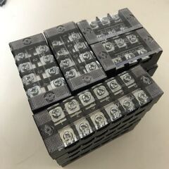 2列小型ブロック端子台 25個まとめて