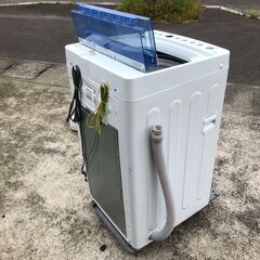 ２０１８年製　ハイアール　全自動洗濯機 5.5kg ホワイト JW-C55の画像