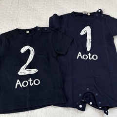 あおと　Tシャツ、ロンパース4着