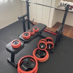 ベンチプレス、ダンベル一式