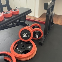 ベンチプレス、ダンベル一式