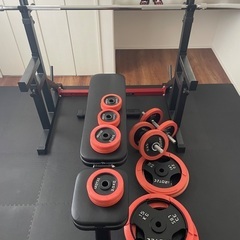 ベンチプレス、ダンベル一式