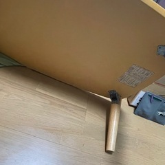 折りたたみ机　(木製)の画像