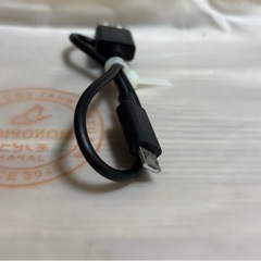 Micro USB充電ケーブル 約30cm ブラック