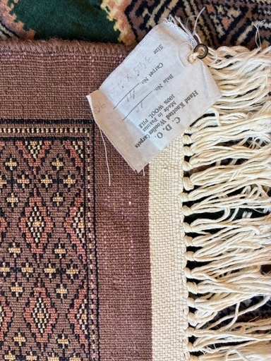 高級パキスタン絨毯345x281cm(クリーニング済み)