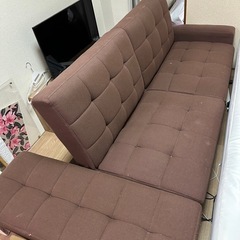 ソファベッド【収納可能なスツール付き】