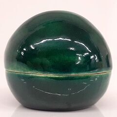札幌【香合 まりも 千代 陶器】元箱付き 合子 茶道具 風炉 炉 お香合 蓋もの 蓋物 仏具 北20条店の画像