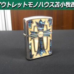 ZIPPO アーマー シェルインレイ クロス ジッポ オイルライ...