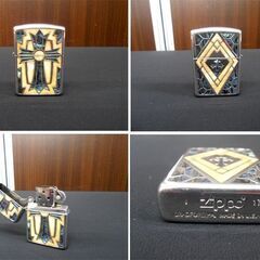 ZIPPO アーマー シェルインレイ クロス ジッポ オイルライター ARMOR SHELL INLAY 十字架 USED品 苫小牧西店の画像