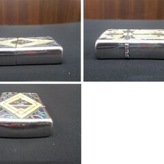 ZIPPO アーマー シェルインレイ クロス ジッポ オイルライター ARMOR SHELL INLAY 十字架 USED品 苫小牧西店の画像