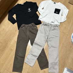 130cm長袖Tシャツ、135cm長ズボン