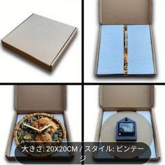 プードル♥ビンテージ♥スタイル♥ 静音♥掛け時計 20x20CMの画像
