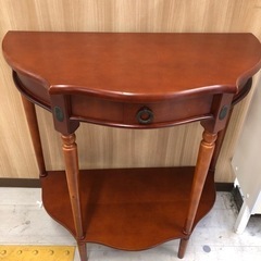 アンティークコンソールテーブル　ブラウン　【トレファク堺福田店】