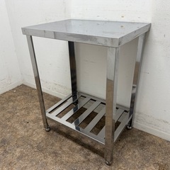 ステンレス　業務用　作業台　店舗　飲食店　W４５０ｘD６００ｘH...