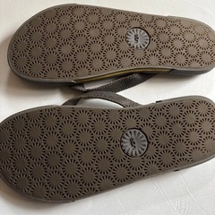 🔴　UGG アグ レザーサンダル ブラックの画像